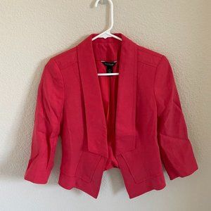 White House Black Market blazer, coral, 0